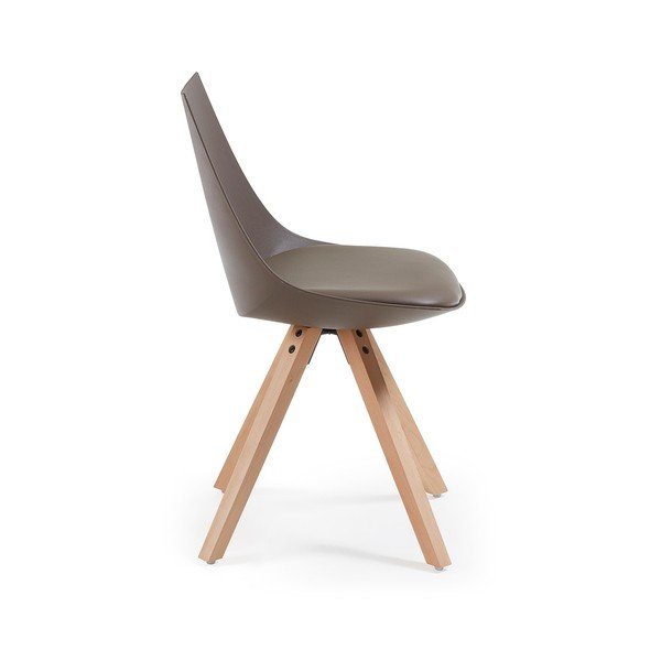 Set 4 scaune La Forma Armony, maro-image-1