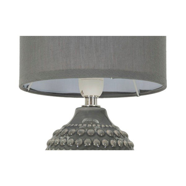 Veioză gri din ceramică cu abajur textil (înălțime 30,5 cm) Points – Mauro Ferretti-image-4