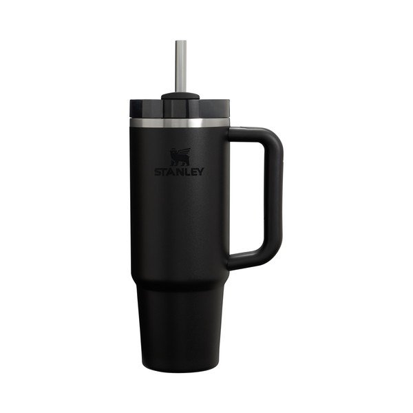 Termos negru cu pai din oțel inoxidabil 890 ml Quencher H2.O FlowState™ Tumbler Black 2.0 – Stanley