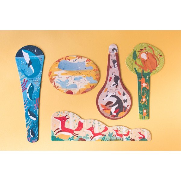 Puzzle cu 5 planșe Londji Sunt mare, 20 piese-image-4