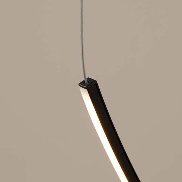 Lustră neagră LED din aluminiu ALVAR – Thoro-image-3