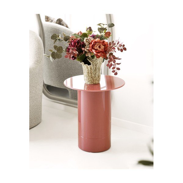 Măsuță auxiliară rotundă din sticlă ø 45 cm Florens – House Nordic-image-1
