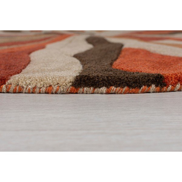 Covor Flair Rugs Splinter, ⌀ 135 cm, portocaliu-image-2