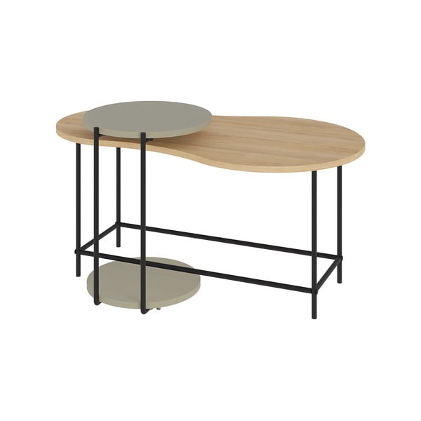 Măsuțe de cafea 2 buc. cu blat cu aspect de lemn de stejar 65x103 cm Rosie – Marckeric