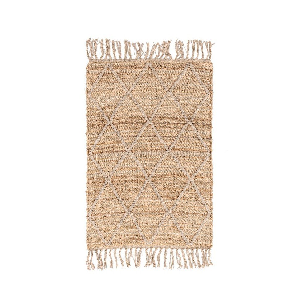 Covor în culoare naturală țesut manual din iută 60x90 cm Shaila – Yes Everyday