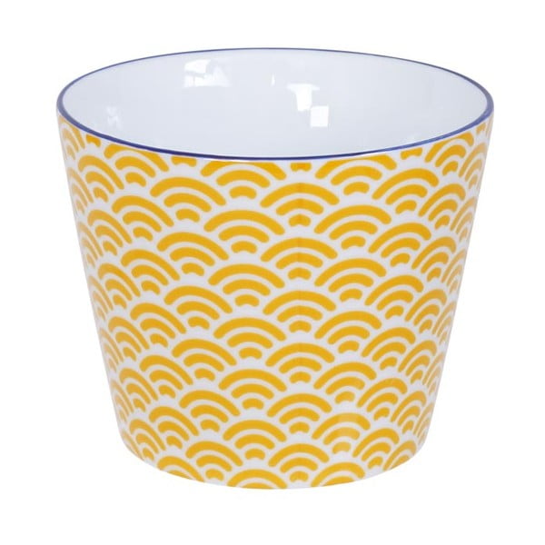 Ceașcă Tokyo Design Studio Star/Wave, 180 ml, alb-galben
