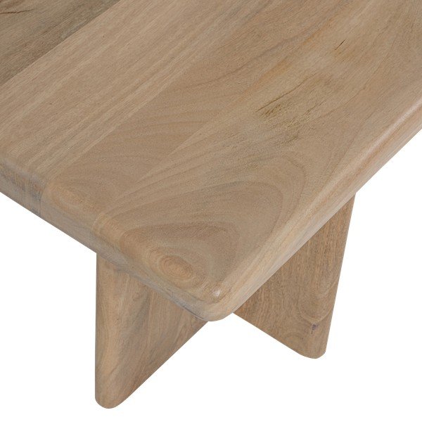 Bancă în culoare naturală din lemn masiv Ato – WOOOD-image-4
