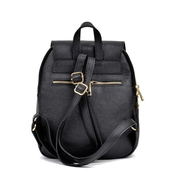 Rucsac din piele Sofia Cardoni Tina, negru-image-1