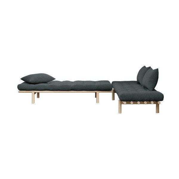 Canapea neagră 200 cm Pace - Karup Design-image-4