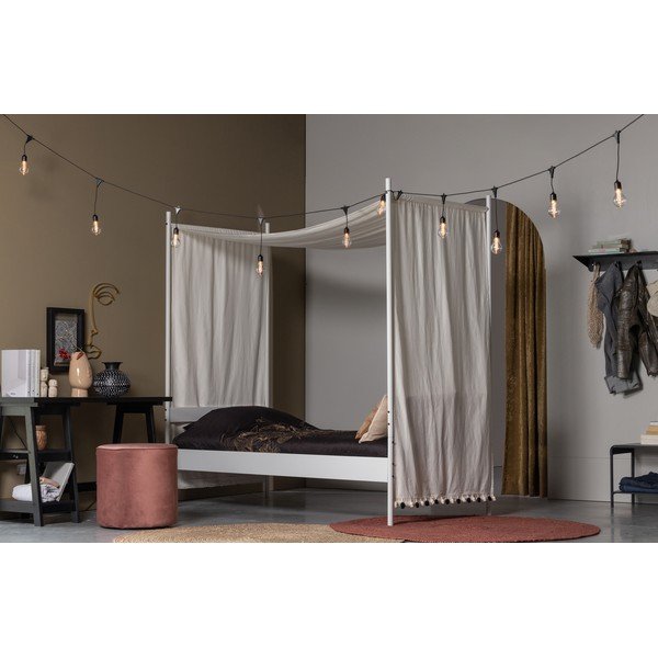 Puf din catifea WOOOD Sara, ⌀ 46 cm, roz-image-1