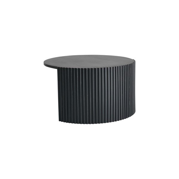 Măsuță de cafea neagră rotundă cu blat din lemn de mango ø 80 cm Bisselina – Ellos Home-image-2