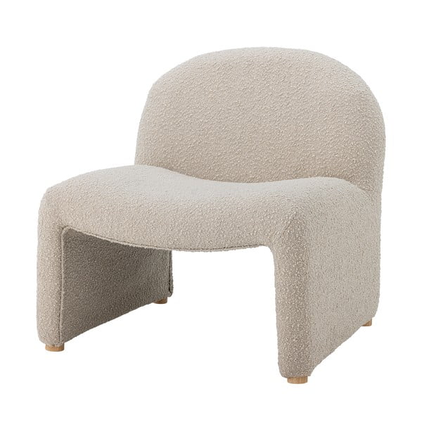 Fotoliu crem cu tapițerie din țesătură bouclé Neel – Bloomingville-image-4