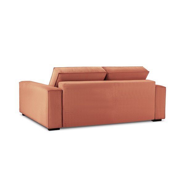 Canapea extensibilă din catifea Mazzini Sofas Azalea, roz-image-4