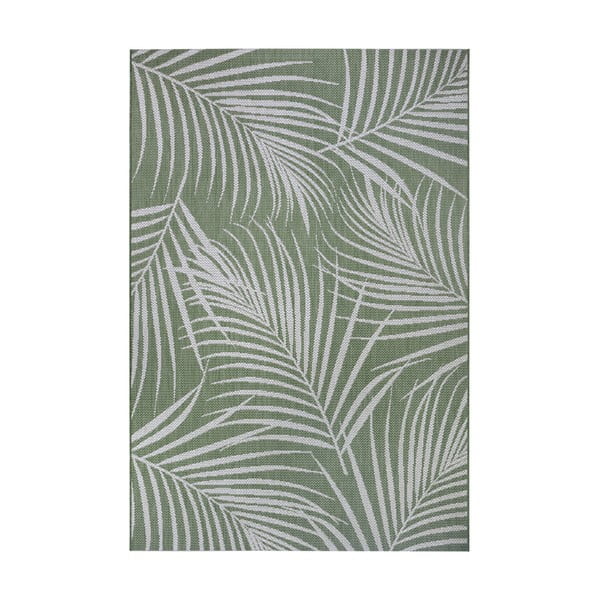 Covor exterior Ragami Flora, 120x170 cm, verde