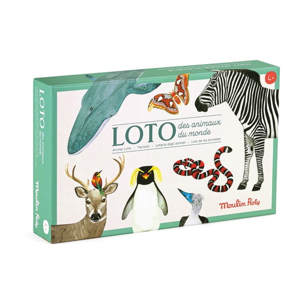 Joc de masă Loto Animals - Moulin Roty-image-1