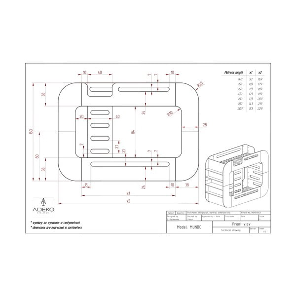 Pat pentru copii  în culoare naturală supraetajat cu spațiu de depozitare 90x200 cm Mundo – Adeko-image-3