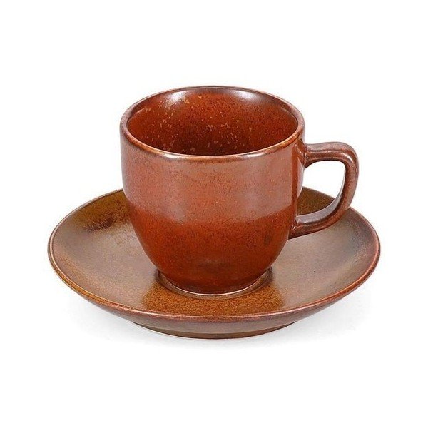 Farfurioară maro din porțelan ø 14 cm Ovio – BonBistro-image-1