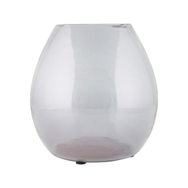 Vază din sticlă BePureHome Simple, ⌀ 20 cm, gri deschis