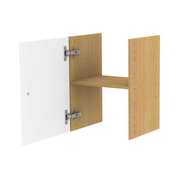 Modul cu uși pentru sistem de rafturi modulare alb 33x43,5 cm Z Cube - Tenzo-image-3