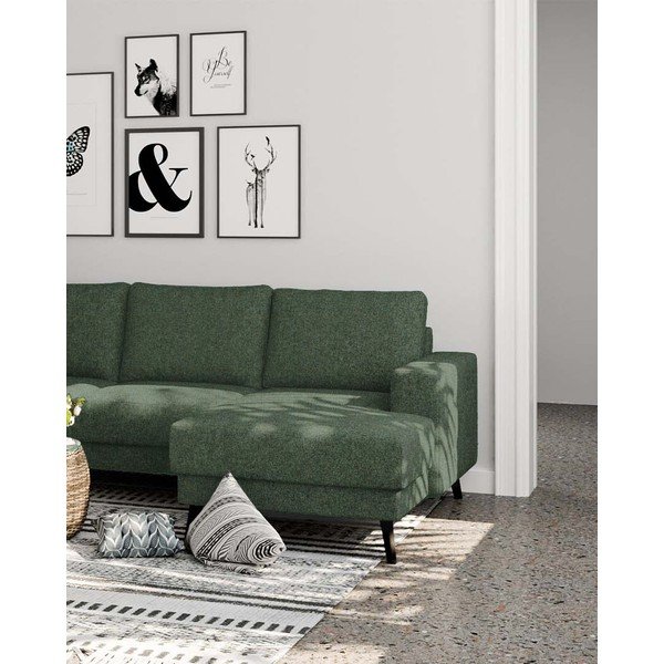 Colțar verde închis (cu colț pe partea stângă, în formă de "U") Fynn – Ghado-image-4