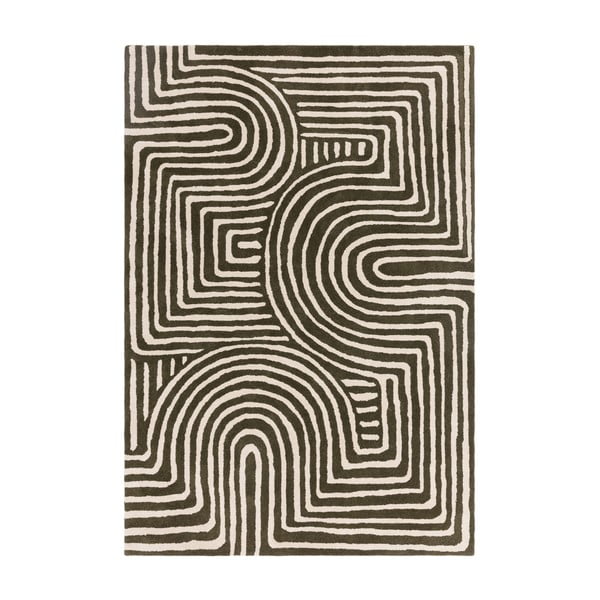 Covor verde handmade din lână 120x170 cm Reef – Asiatic Carpets