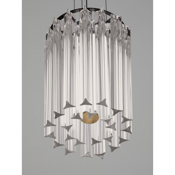 Lustră alămie LED cu intensitate reglabilă din oțel ø 22 cm Nol – Nova Luce-image-2