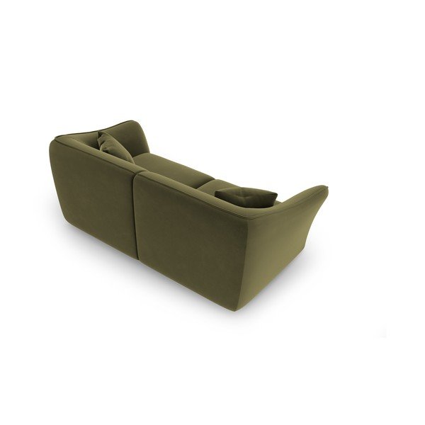 Canapea verde cu tapițerie din catifea 206 cm Tokyo – Cosmopolitan Design-image-3