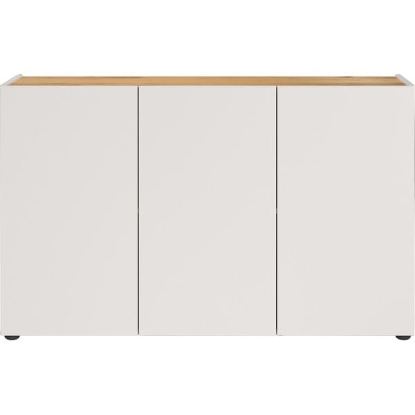 Dulap crem cu aspect de lemn de stejar 120x76x34 cm Adrano – Germania