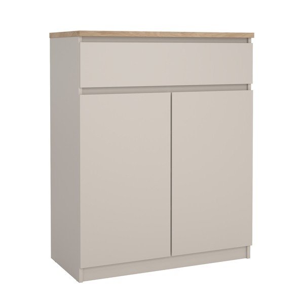 Comodă crem 80x100x40 cm Naia – Tvilum