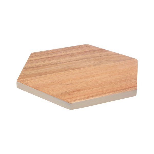 Tocător din lemn de acacia Premier Housewares Hexagon, 24 x 28 cm-image-2