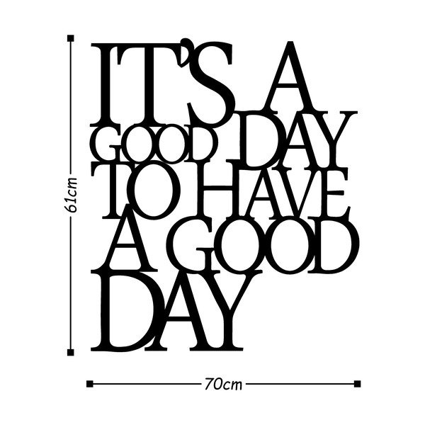 Decorațiune de perete Wallity Good Day, negru-image-2