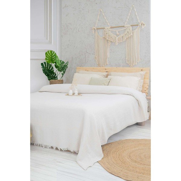 Cuvertură crem 240x220 cm Marla  – Mijolnir