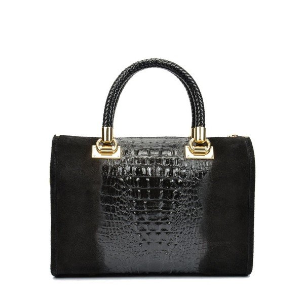Geantă din piele Isabella Rhea Kleo Nero, negru-image-2