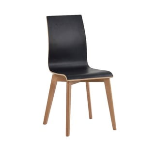 Scaun de dining cu picioare maro Rowico Grace, negru
