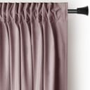 Draperie maro deschis dimout (semi-opacă) din catifea 140x270 cm Pleat – Restilo