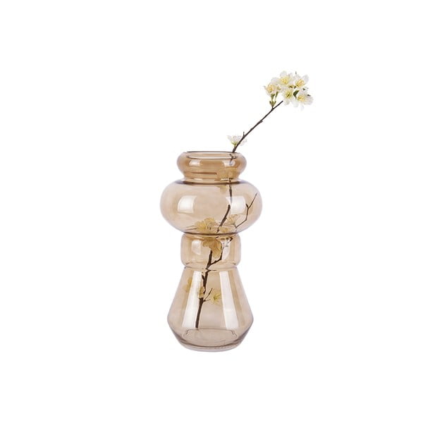 Vază din sticlă PT LIVING Morgana, înălțime 35 cm, maro-image-2