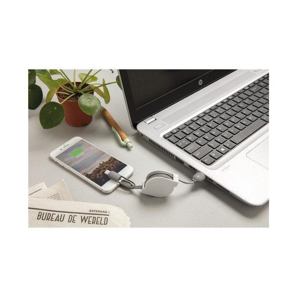 Cablu încărcare USB retractabil XD Collection 3-in 1-image-1