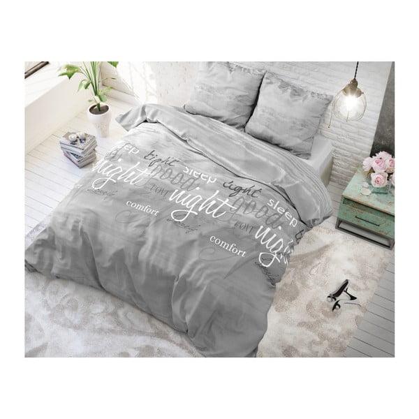 Lenjerie de pat din bumbac Sleeptime Comfort Night, 140 x 220 cm