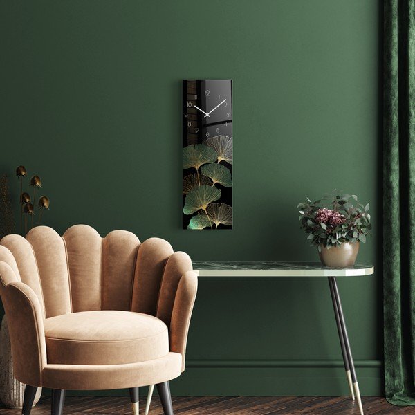 Ceas de perete din sticlă Gingko - Styler-image-3