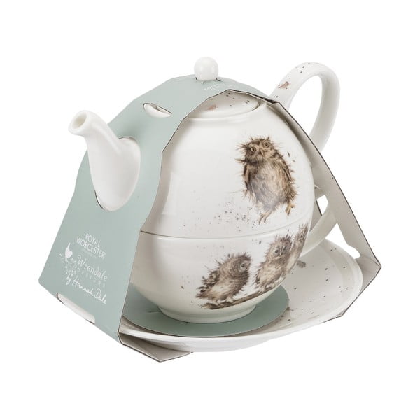Ceainic din porțelan de os Royal Worcester Owls, 300 ml