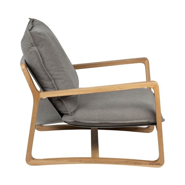 Fotoliu de grădină gri din lemn Azenon – Côté Table-image-3