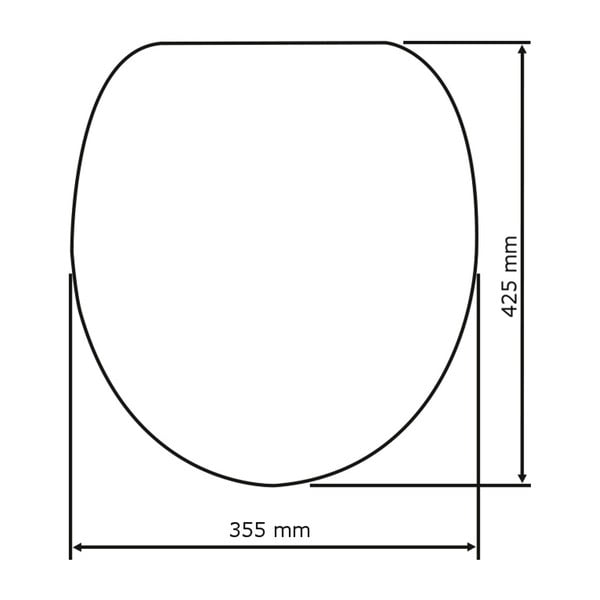 Capac WC cu închidere lentă Wenko Bellevue, 42,5 x 35,5 cm, gri închis-image-4