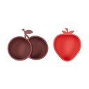Boluri pentru copii roșii/maro 2 buc. din silicon Yummy – OYOY Mini