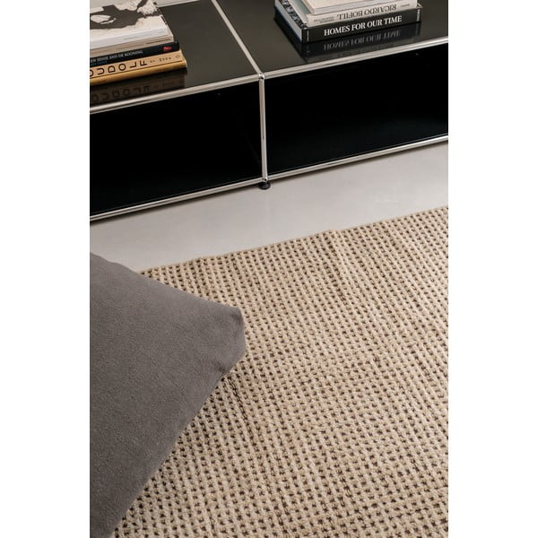 Covor kaki lavabil, țesut manual din lână 200x300 cm Unexpected Wool – Lorena Canals-image-4