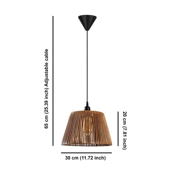 Lustră neagră/bej ø 30 cm Cone – Opviq lights-image-4