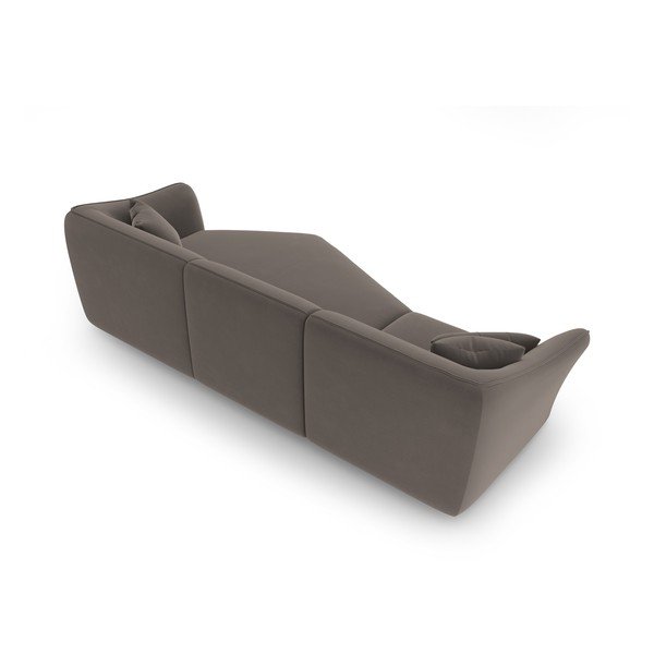 Colțar maro cu tapițerie din catifea Tokyo – Cosmopolitan Design-image-4