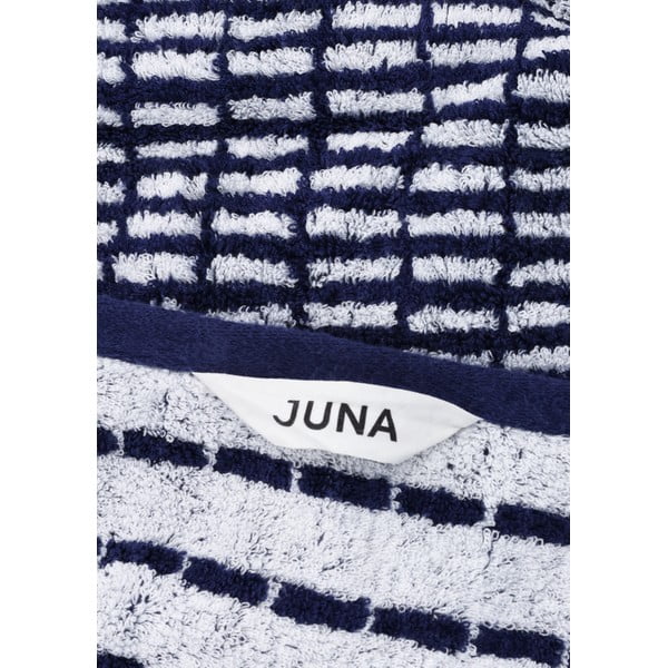 Prosop alb/albastru din amestec de bambus din frotir 50x100 cm Nuance – JUNA-image-2