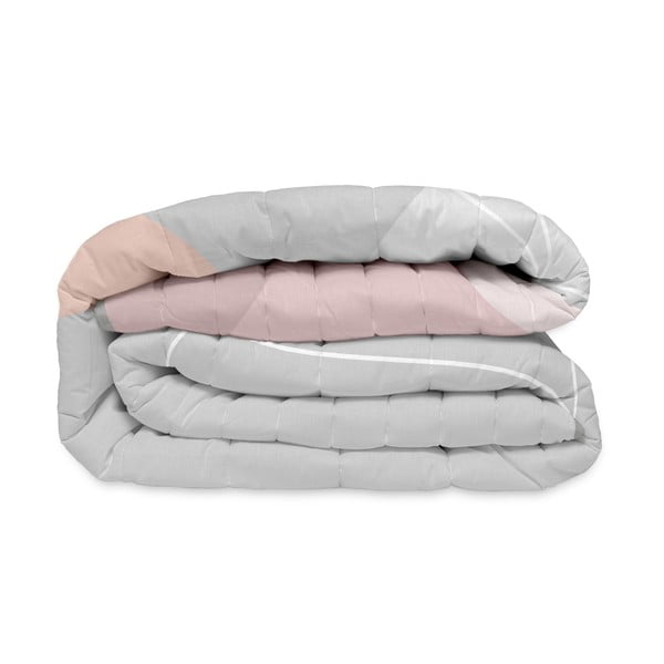 Cuvertură roz-gri matlasată din bumbac 180x260 cm Range – Blanc-image-4