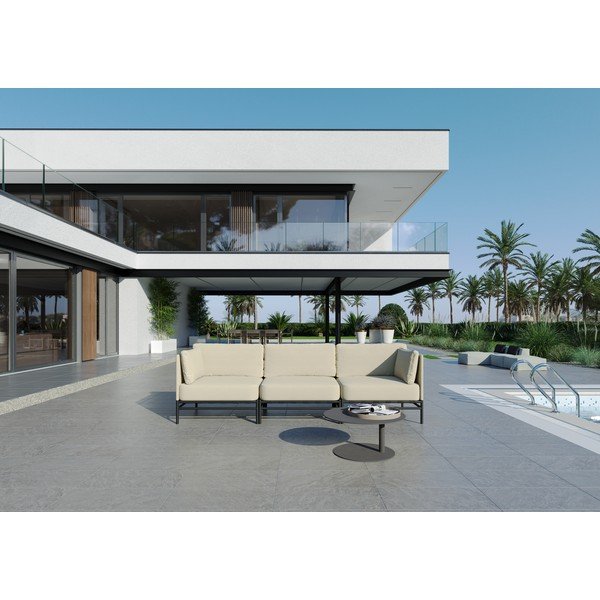 Modul de canapea de grădină bej (de mijloc) Dandy – Sit Sit-image-1