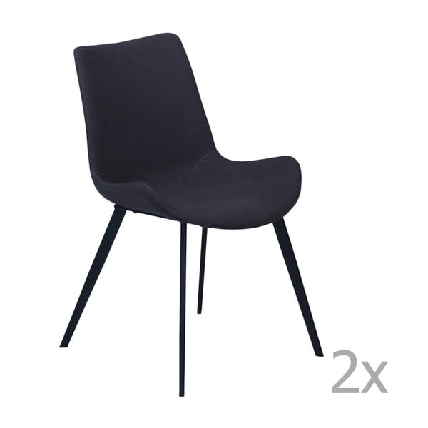 Set 2 scaune DAN-FORM Hype, negru